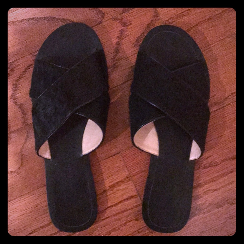 BR calf hair slides